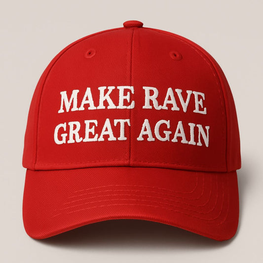 Gorra MAKE RAVE GREAT AGAIN - Classic (ROJA)