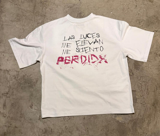 Playera "PERDIDO" Blanca / TUSSY